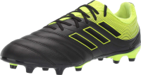 adidas Men's Copa 19.3 Firm Ground Soccer Shoe, White/Solar Lime/White, 10.5 M US