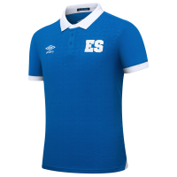 Umbro Men's Soccer El Salvador 2025 Home & Away Jersey - Celebrating Cultural Tradition with Innovative Designs (US, Alpha, Small, Regular, Regular, Home - Blue)