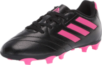 adidas Kids Goletto Firm Ground Football Shoe, Black/Shock Pink/Shock Pink, 10 US Unisex Toddler
