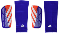 adidas Unisex-Adult Tiro League Shinguard, Solar Red/Lucid Blue/White, Small