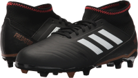 adidas ACE 18.3 FG J Soccer Shoe, core Black/White/Solar red, 12 M US Big Kid (Unisex-Child)