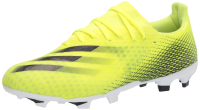adidas mens X Ghosted.3 Turf Soccer Shoe, White/Gold Melange/Black, 8.5 US