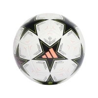 adidas Unisex-Adult UCL Training Soccer Ball, White/Black/Platin Metallic/Team Solar Yellow, 5