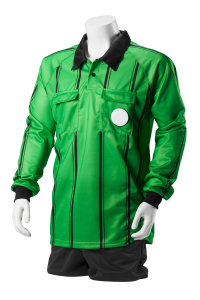 Kwik Goal Premier Referee Long Sleeve Jersey, Green, Small