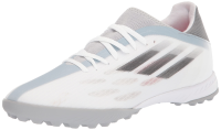 adidas unisex adult X Speedflow.3 Turf Soccer Shoe, White/Black/Solar Red, 6.5 Women Men US