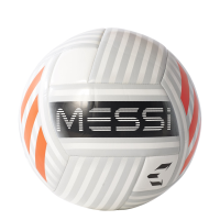 adidas Performance Messi Soccer Ball, White/Clear Grey/Black/Solar Red, Size 4