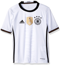 adidas Boys' Soccer Youth Germany Jersey, White/Black, X-Large