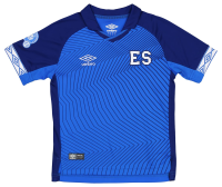 Umbro Boy's Youth (8-18) El Salvador National Football Team 2019 Home Jersey, Blue Large 14-16