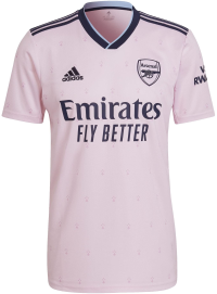 adidas Men's Soccer Arsenal 22/23 Third Jersey (as1, Alpha, x_l, Regular, Regular, X-Large) Pink