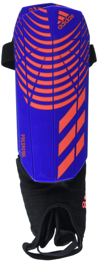 adidas Unisex-Youth Predator Shinguard Match Junior Hi-Res Blue/Turbo/White Large
