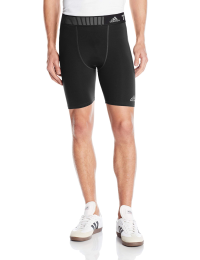 adidas Performance Men's Techfit Base 7-Inch Short Tights, Medium, White/White