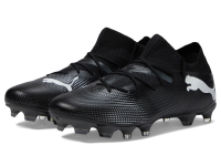 PUMA Future 7 Match Firm Ground/Artificial Ground Soccer Cleats Black White 7.5 D (M)