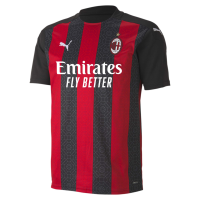 AC Milan Home Men's Soccer Jersey- 2020/21 (Medium) Red/Black