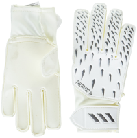 adidas Unisex-Child Training Predator Glove, White/Grey/Black/Iron Metallic, 4
