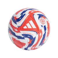 adidas Unisex-Adult FIFA Club World Cup League Soccer Ball, White/Lucid Red/Power Blue/Silver Metallic, 5