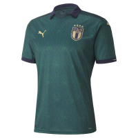 Puma Mens Italia Fitness Running Jersey Green L