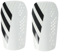 adidas Unisex-Adult Tiro Club Shin Guards, White/Black, Small