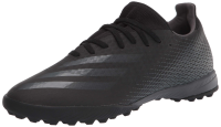 adidas Men's X GHOSTED.3 Soccer Shoe, Black/Grey/Black (Turf), 11