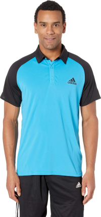 adidas Club Colorblock Polo Shock Cyan/Black SM