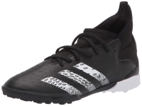 adidas Turf Predator Freak .3 Soccer Shoe (boys) Black/White/Black 3 Little Kid
