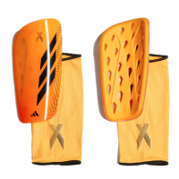 adidas Unisex-Adult X League Shin Guards, Solar Gold/Black/Solar Orange, Large
