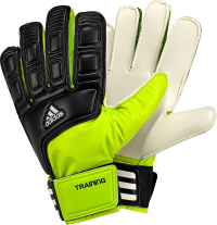 adidas Adi Training Goalie Glove (White, Slime Green, Black, Size 9)