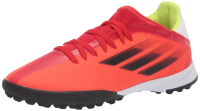adidas X Speedflow.3 Turf Soccer Shoe, Red/Black/Solar Red, 13.5 US Unisex Little Kid