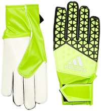 adidas Performance ACE Junior Goalie Gloves, Solar Yellow/Semi Solar Yellow/Black, 3