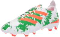 adidas Unisex Gamemode Syn Firm Ground Soccer Shoe, White/Collegiate Burgundy/Collegiate Green, 13 US Women