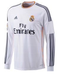 adidas Real Madrid Jersey LS Home (2XL) White