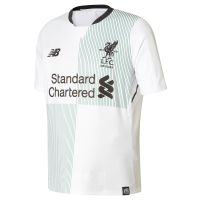 New Balance Liverpool FC 2017/18 Short Sleeve Away Jersey - Youth - White - Youth Large