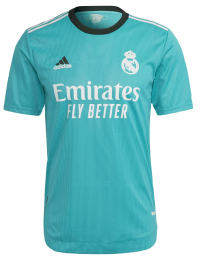 adidas Real Madrid Men's Authentic Third Jersey (US, Alpha, Small, Regular, Regular, Polyester)