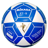 Mikasa FT5 Goal Master Soccer Ball, White/Blue, Size 5