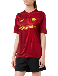 New Balance Men's AS Roma Short Sleeve Jersey 22, Home, Small