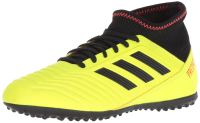adidas Turf Predator Tango 18.3 Soccer Shoe (unisex-child) Solar Yellow/Core Black/Solar Red 3 Big Kid