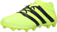 adidas Men's ACE 16.3 Primemesh FG/AG Soccer Shoe, Solar Yellow/Black/Metallic Silver, 6.5 M US