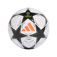 adidas Unisex-Adult UCL League Soccer Ball, White/Black/Platin Metallic/Team Solar Yellow, 4