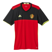 adidas Men's Belgium Home Replica Soccer Jersey 2016 (Medium)