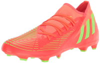 adidas Unisex Edge.3 Predator Firm Ground Soccer Shoe, Solar Red/Solar Green/Black, 10 US Men