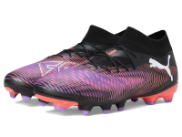 PUMA Men's Future 8 Pro Firm, Artificial Ground Soccer Cleats Sneaker, Black White-Glowing Red, 9