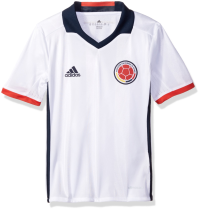 adidas Boys' Soccer Youth Spain Jersey, White/Power Red F, Medium