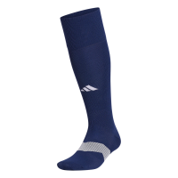 adidas Metro Soccer (1 Pair) Long Over The Calf Team Sports Socks, Navy Blue/Clear Grey/White/6, Large