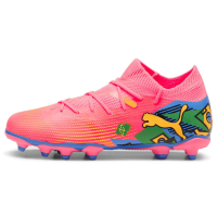 PUMA Future Firm Artificial Ground Sneaker, Sunset Glow Black, 3.5 US Unisex Big Kid