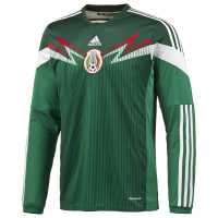 ADIDAS Mexico Home Jersey LS [VIVGRN/DGREEN/WHT] (3XL)