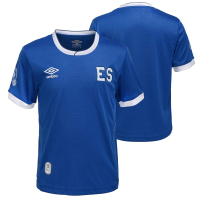 Umbro Men's El Salvador Short Sleeve Replica Jersey, Blue Large