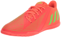 adidas Unisex Edge.4 Predator Turf Soccer Shoe, Solar Red/Solar Green/Black, 6.5 US Men