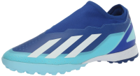 adidas Unisex X Crazylight.3 Laceless Turf Sneaker, Bright Royal/White/Solar Red, 10 US Men