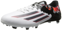 adidas Performance Men's Messi 10.3 Firm-Ground Soccer Cleat, White/Sharp Grey/Light Scarlet, 10.5 M US