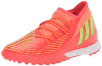 adidas Unisex Edge.3 Predator Turf Soccer Shoe, Solar Red/Solar Green/Black, 12 US Men