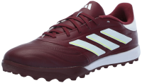 adidas Unisex Copa Pure II League Turf Sneaker, Shadow Red/White/Team Solar Yellow, 12 US Men